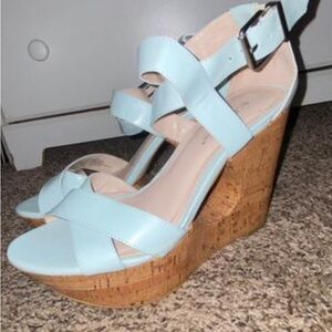 Light blue wedge heel women’s size 8 1/2